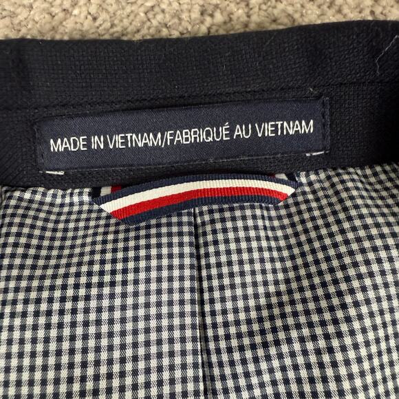 Tommy Hilfiger Navy Sport Coat Size 40R Mens Business Prom Formal Wedding Blazer - Picture 6 of 6